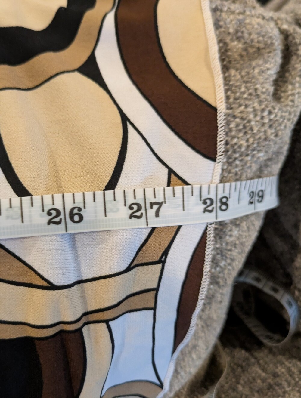 🔴 3/$15 Sixteen Brown, Cream & Tan Knot-Front Women's Top - Picture 10 of 11